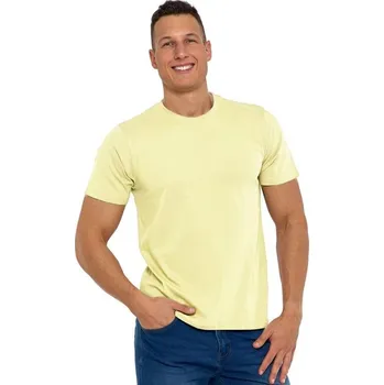Pánské tričko Pánské bavlněné tričko Regular žluté L