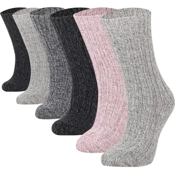 Dámské ponožky Bolero | Dámské vlněné teplé ponožky ponožky - Barva Šedá BOL 071
