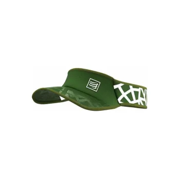 Běžecké oblečení COMPRESSPORT SPIDERWEB ULTRALIGHT VISOR green/white Zelená běžecký kšilt + DÁREK DLE VÝBĚRU!