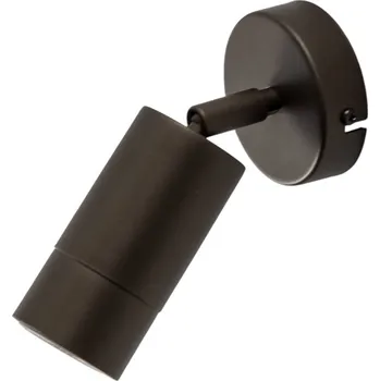 Lampička Luminex Nástěnné bodové svítidlo Link, titanově zlaté, šířka 8 cm, ocel - Ø nástěnný držák 8 cm; bodovka - Ø 5,5 cm, délka 12 cm titanově zlatá barva 1 x 8 W LED - Doprava zdarma