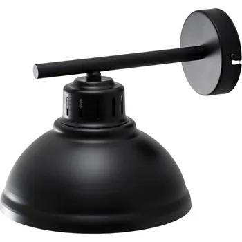 Lampička Luminex Nástěnné světlo Sven, černé a zlaté, Ø 21 cm, ocel - Výška stínidla na lampu 16 cm černá a zlatá 1 x 15 W LED - Doprava zdarma