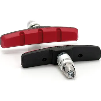 Brzda na kolo Brzdové špalky XLC BS-V01 V-Brake černo/červené, 4 dílná sada