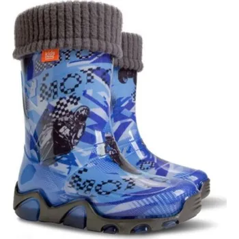 Dívčí holínky DEMAR-STORMER LUX EXCLUSIVE 0432 EF motorka zateplené Velikost: 30 - 31