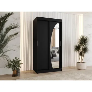 Šatní skříň Šatní skříň Grilion 100, Barva: černá, Zásuvky: Ne MIRJAN 5903211418228