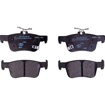 Brzdová destička Sada brzdových destiček, kotoučová brzda HELLA 8DB 355 040-871