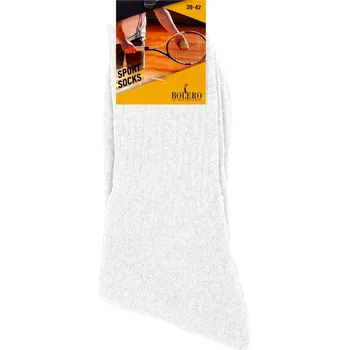 Pánské ponožky Pánské sportovní ponožky - Barva Bílá, Velikost 43-46 BOL 008