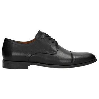 Pánské polobotky Černé Společenské Polobotky Pro Muže Z Lícové Kůže Wojas 1027451 41