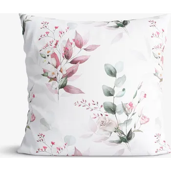 Povlak na polštářek Bavlněný povlak na polštář Deluxe - Něžné růže 50 x 60 cm