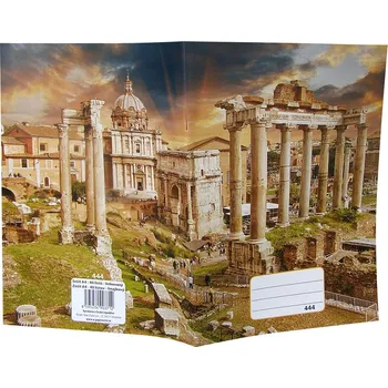 Sešit 444, A4, 40 listů, linkovaný 8 mm, motiv historie