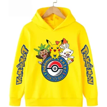 Chlapecký svetr Pokémon Dětská mikina POKÉMON, různé barvy - Tokyo Bay Barva: Žlutá, Velikost: 130