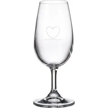 Sklenice Sklenička OIV s potiskem srdce 210 ml