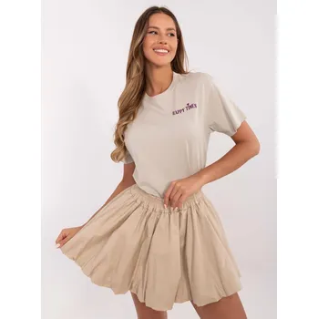 Dámské tričko Béžové tričko s nápisem