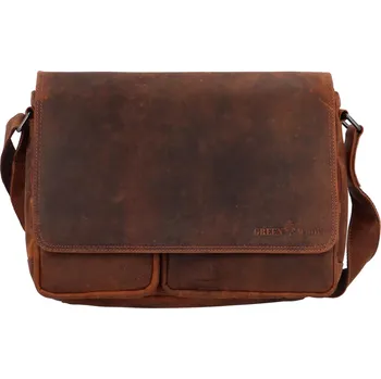 Kožená pracovní taška hnědá - Green Wood Gerazim hnědá