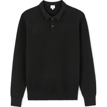 Pánské tričko Celio Polotričko Jepoclo s dlouhým rukávem 1155171 Černá S