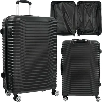 Cestovní kufr Artnico velký ABS černý 97 l na 4 kolečkách