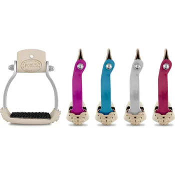 Jezdecké sedlo Pool´s Třmeny BARREL barevné Barva: růžová