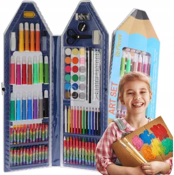 Výtvarná sada Umělecká Sada Kreativní Malířská Pro Děti v Kufříku 95 Dílů