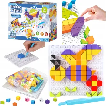 Puzzle Kreativní puzzle 120 dílků – rozvoj jemné motoriky