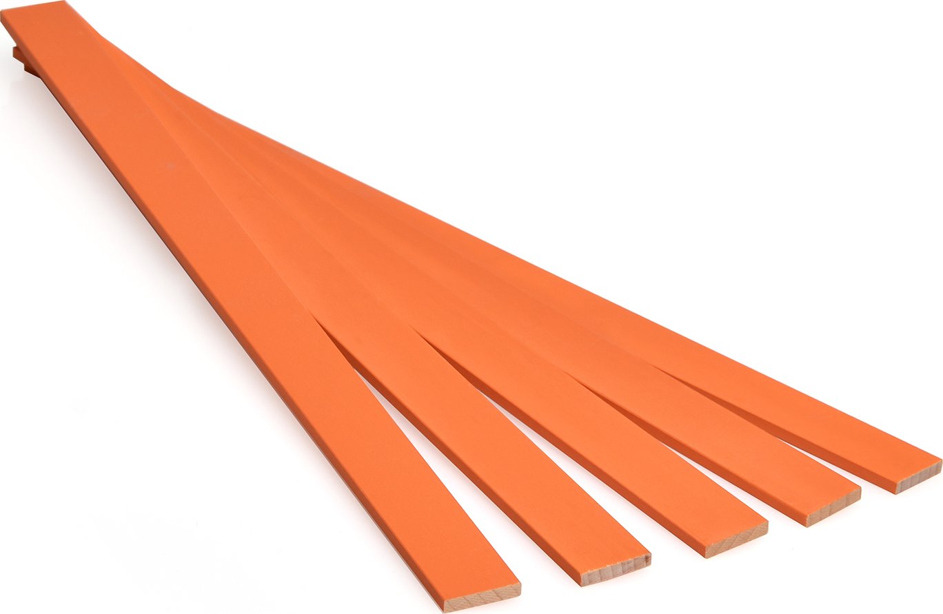 Metrie, Dřívka na tvoření s dětmi - Oranžové, 3,2 x 16 x 250 mm, 100 ks
