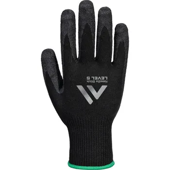 PORTWEST A793 F10 CRINKLE / Rukavice proti pořezu s latexovým povrchem, úroveň F - černá XL