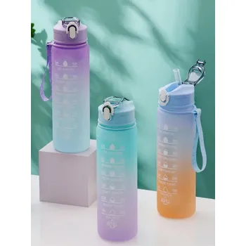 Láhev Sportovní láhev s motivačním popisem 1l, mix barev