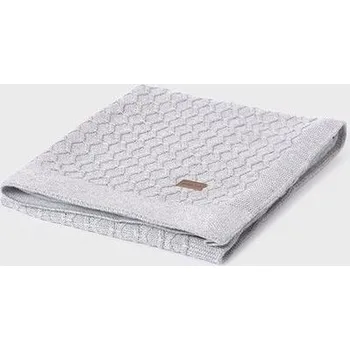 Dětská deka dětská deka pletená z organické bavlny Mayoral 19320-44 šedá velikost 80x100