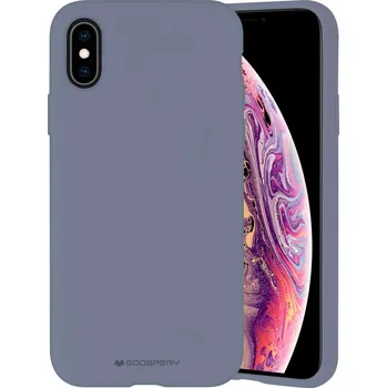 Pouzdro na mobilní telefon Mercury Ochranný kryt pro iPhone XS / X - Mercury, Silicone Lavender Gray