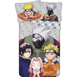 Bavlněné dětské povlečení na jednolůžko 140x200 cm Naruto "Grey" – Jerry Fabrics ID_1770202