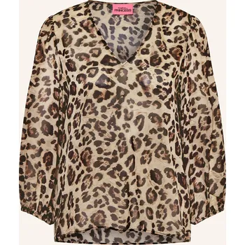Frogbox Dámská Halenka S 3/4 Rukávem, béžová / hnědá / černá, 44