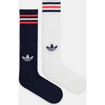 Pánské ponožky Ponožky adidas Originals 3-Stripes 2-pack JV7414 bílá 00X, vel. 40/42