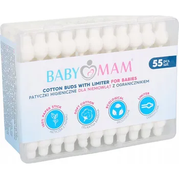 Vonná tyčinka Hygienické tyčinky Babymam papírové na jedno použití 55 ks