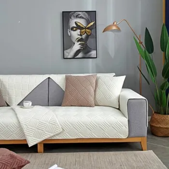 Povlak na dekorativní polštářek Moderní plyšové přehozy na pohovky Barva: Bílá, Velikost: potah na polštář 30 x 50 cm