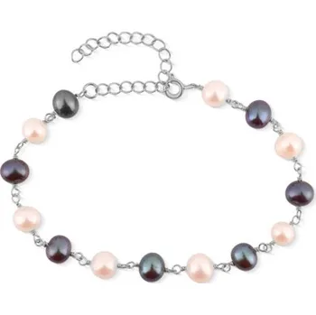 Náramek Perlový náramek ze sladkovodních perel 17-21 cm SVLB0823SD2BA18 + dárek zdarma