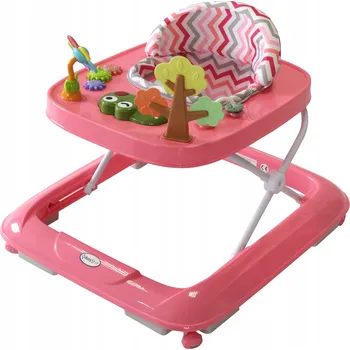 Dětské chodítko Klasické chodítko BabyStar růžové se zvuky 6 m +