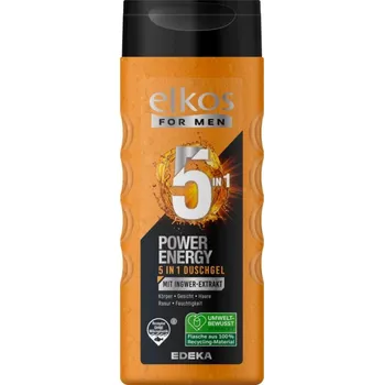 Sprchový gel Elkos Men POWER ENERGY 5v1 sprchový gel s mentolem 300ml