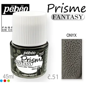 Speciální výtvarná barva Barva na Šperky PRISME Fantasy Pébéo . barva č. 51 ONYX. Balení 45ml.