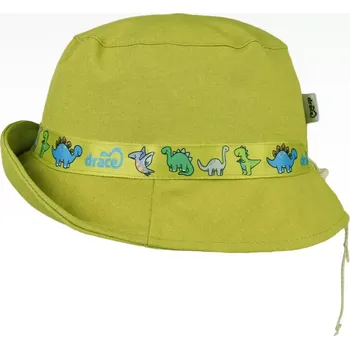 Klobouk Dětský letní klobouk Dráče Panama - vzor 20 - zelená limetková