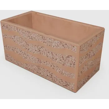 Květináč Betonový květináč Laura BDA 80/40/40 Laura cer trysk.vlnka