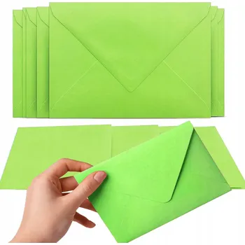 Obálka OBÁLKY OKRASNÉ OBÁLKY NA POZVÁNKY, ZELENÉ C6 114×162 mm, 10 KS