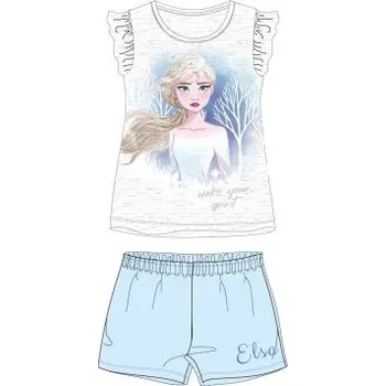 Dívčí pyžamo E plus M - Letní dívčí pyžamo s krátkým rukávem Ledové království - Frozen Elsa - šedé 116