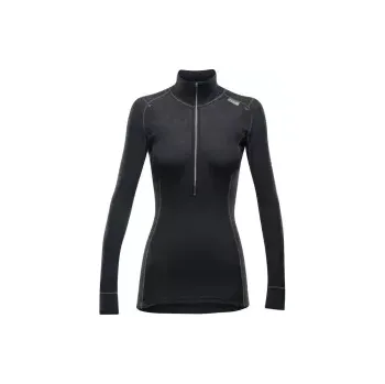 Devold Wool Mesh Woman half Zip Neck S black