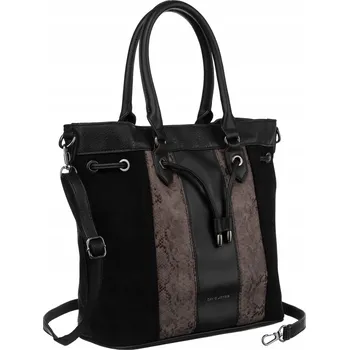 Kabelka David Jones kabelka eko kůže černá