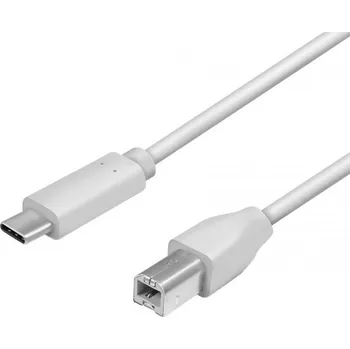 USB hub Logilink USB-C pro USB-B 1m šedý CU0160