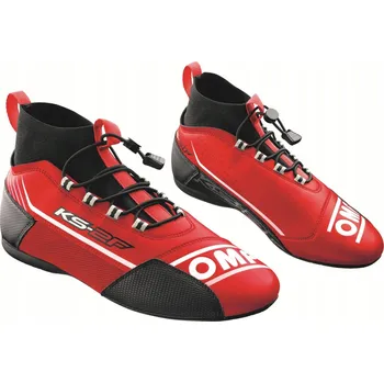 Moto obuv Kartingové boty OMP KS-2F červené vel 41