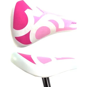 Sedlo na kolo Sedlo dětské DDK D1208 SPORT 36 bílo/růžové + sedlovka