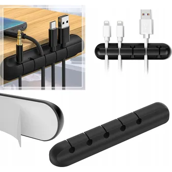 kabelová chránička ORGANIZÉR NA KABELY A VODIČE K PSACÍMU STOLU DRŽÁK SAMOLEPICÍ