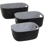 Látkové košíky v sadě 3 ks 36x28x16 cm – Casa Selección ID_1757902