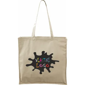 Nákupní taška ON-DESIGN Velká taška s vlastním potiskem Barva: naturální