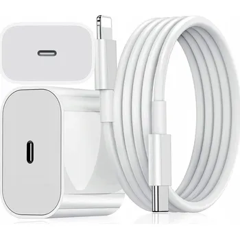 SÍŤOVÁ NABÍJEČKA 20W USB-C PRO IPHONE 11 12 13 14 PRO MAX + KABEL LIGHTNING