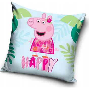 Povlak na dekorativní polštářek Povlak 40 x 40 polštáře Carbotex prasátko Pepa